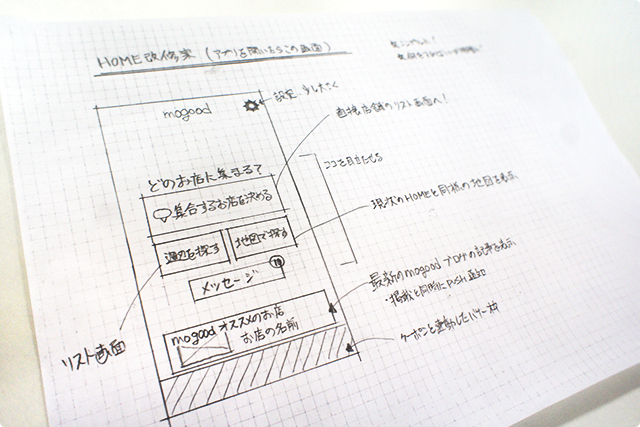 まずはHOME画面を改修します。