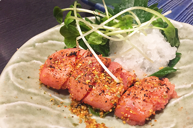 福岡名物！明太子炙り うまそう・・・