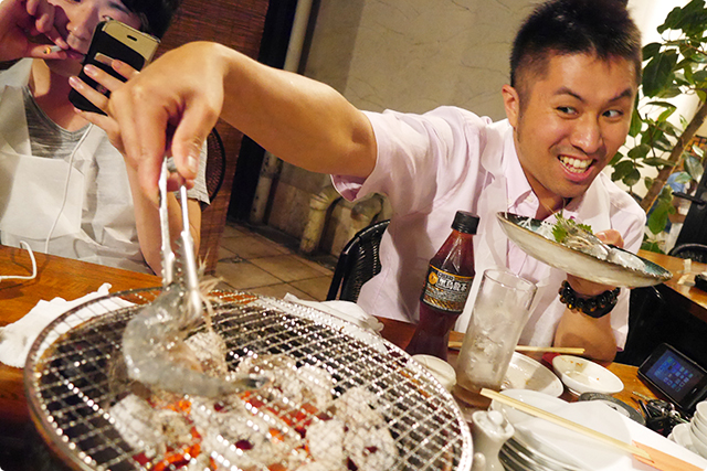 ここでマメの出番♪焼き物全てお任せしま～す。