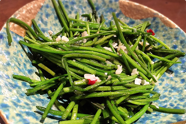 瞬間でお料理きました、『すいれんさい炒め』￥580