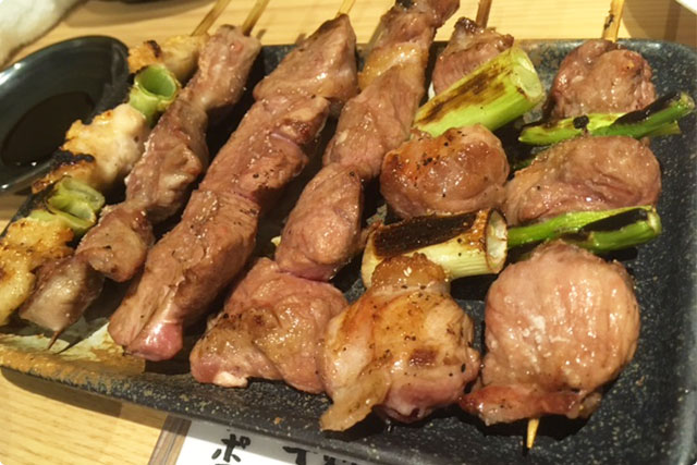 名物の『焼きとん』を盛り合わせで！