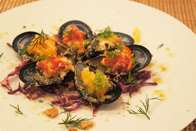 「Appetizer of Mussles」