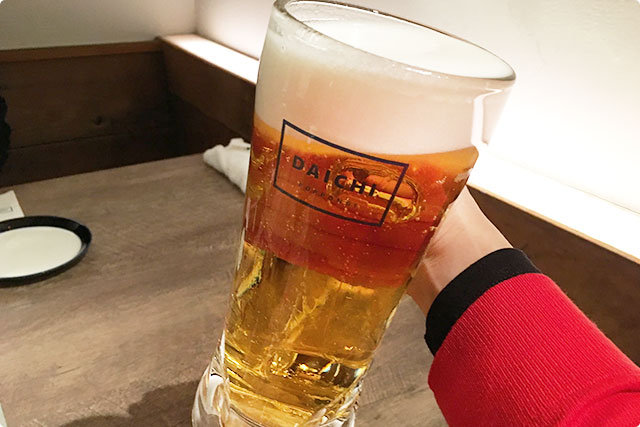 『生ビール』　￥650